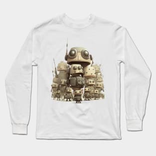 Robot's army, robot t-shirt Long Sleeve T-Shirt